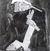 Egon Schiele Lyricist oil painting
